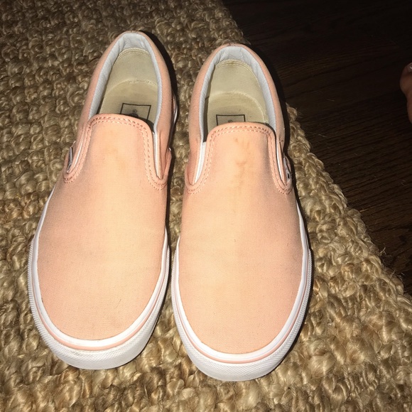 Salmon Slip-on vans Size 7 Women’s - Picture 3 of 5